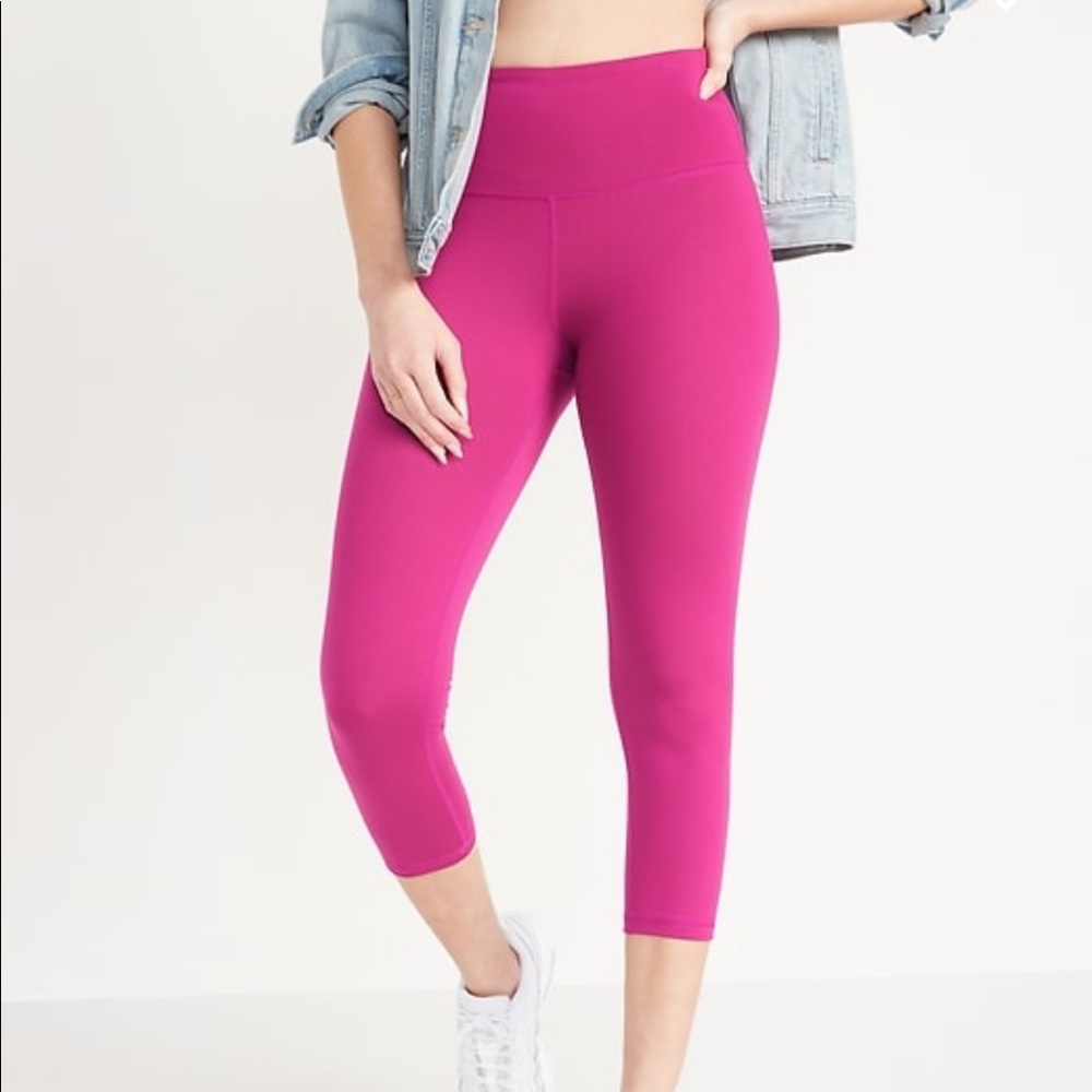 Old Navy PowerPress Crop Leggings- Small